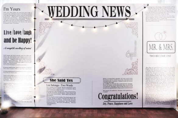 Wedding News(L) | $5600婚禮背板租借套餐 | 6樓手創 6Floor Maker