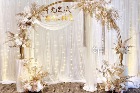 6Fwedding-紗燈白金圓拱